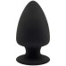 Анальная втулка с эффектом памяти SilexD Premium Silicone Plug XS черная - фото 1