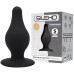 Анальная втулка на присоске с эффектом памяти SilexD Premium Silicone Plug S черная - фото