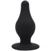 Анальная втулка на присоске с эффектом памяти SilexD Premium Silicone Plug S черная - фото 1