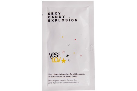 Съедобная взрывающаяся карамель для оральных ласк и массажа YESforLOV Sexy Candy Explosion 7 гр