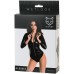 Боди Glossy Alessi из материала Wetlook на молнии черное, размер S - фото 5