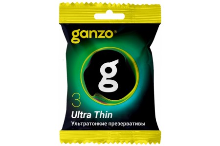 Презервативы Ультратонкие Ganzo Ultra Thin 3 шт
