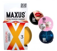 Презервативы гладкие анатомические Maxus Sensual X-Edition №3