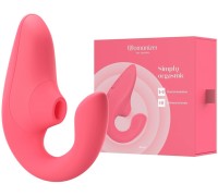Вакуумный вибростимулятор для G точки и клитора Womanizer Blend розовый