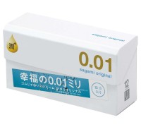 Полиуретановые презервативы Sagami Original 0,01 Extra Lub 12 шт