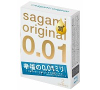 Полиуретановые презервативы Sagami Original 0,01 Extra Lub 2 шт