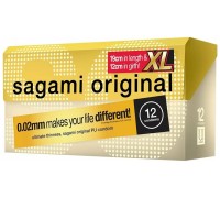 Полиуретановые презервативы Sagami Original 0,02 XL-size 12 шт