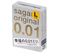 Полиуретановые презервативы Sagami Original 0,01 L-size 2 шт