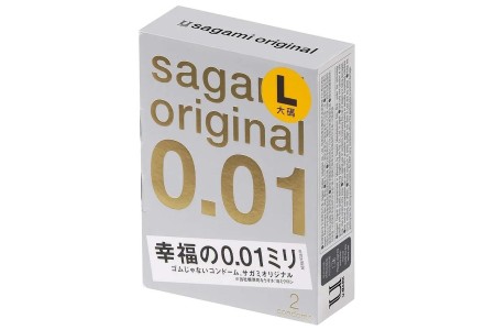 Полиуретановые презервативы Sagami Original 0,01 L-size 2 шт