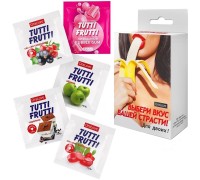 Набор оральных лубрикантов Tutti-Frutti ассорти 5 шт