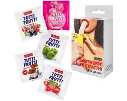 Набор оральных лубрикантов Tutti-Frutti ассорти 5 шт