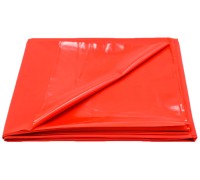 Красная виниловая простынь 130 х 190 см