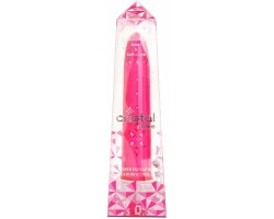 Вибратор лиловый со стразами Cristal 6x Vibe Rose 18 см