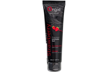 Съедобный интимный гель Orgie Lube Tube со вкусом клубники 100 мл