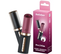 Вакуумно-волновой мини-стимулятор клитора с вибрацией помада Satisfyer Pro 2 Kiss