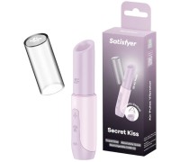 Вакуумно-волновой мини-стимулятор клитора с вибрацией помада Satisfyer Secret Kiss