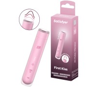 Вакуумно-волновой мини-стимулятор клитора с вибрацией помада Satisfyer First Kiss