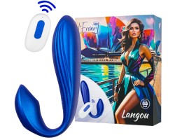 Смарт-вибратор для пар Leroina App Langou синий