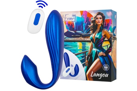 Смарт-вибратор для пар Leroina App Langou синий