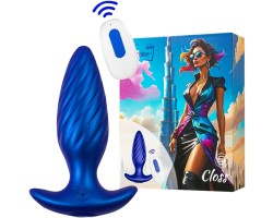 Смарт-вибровтулка Leroina App Closs синий