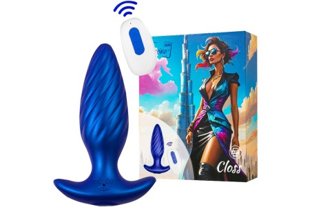 Смарт-вибровтулка Leroina App Closs синий