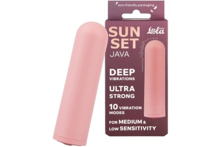 Перезаряжаемая вибропуля Java Sunset Pink