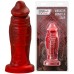 Искушающий фантазийный вибратор из жидкого силикона Black and Red by Toyfa Monster Saur 20 см - фото