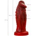 Искушающий фантазийный вибратор из жидкого силикона Black and Red by Toyfa Monster Saur 20 см - фото 8
