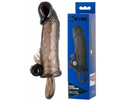 Насадка с загнутой головкой и клиторальным вибростимулятором ToyFa XLover 14,5 см