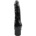 Реалистичный черный вибратор Naughty 19 см - фото 1