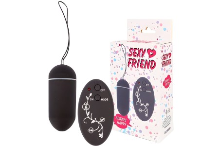 Виброяйцо с беспроводным управлением Sexy Friend черное