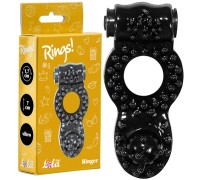 Тянущееся виброкольцо для эрекции Rings Ringer Black
