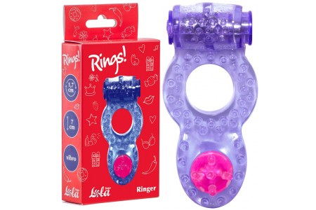 Тянущееся виброкольцо для эрекции Rings Ringer Purple