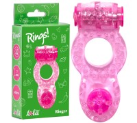 Тянущееся виброкольцо для эрекции Rings Ringer Pink