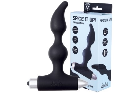 Анальная пробка с вибрацией Spice It Up New Edition Elation черная