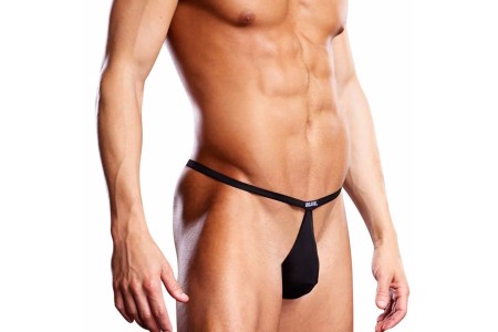 Мужские V-стринги Pouch черного цвета S/M