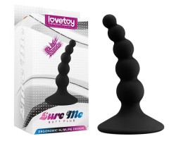 Черная анальная втулка Lure Me small