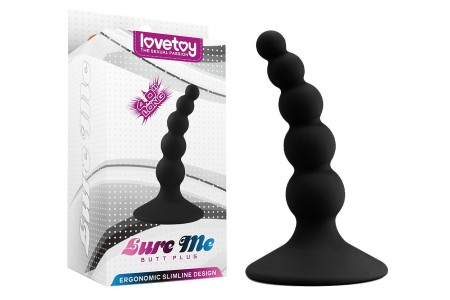 Черная анальная втулка Lure Me small