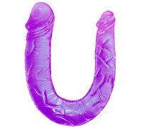 Двухголовый фаллоимитатор Double Dong фиолетовый 30 см