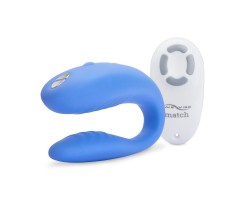 DEMO We-Vibe Match Вибромассажер голубой для пар с дистанционным пультом