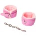 Розовые наручники с металлической цепью Party Hard Calm Pink - фото 3