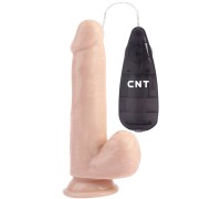 Реалистичный вибратор с мошонкой CnT 19 см
