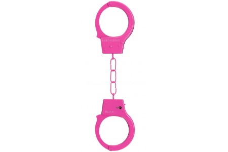 Розовые металлические наручники Ouch Beginners Handcuffs