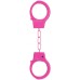 Розовые металлические наручники Ouch Beginners Handcuffs - фото