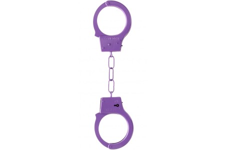 Фиолетовые металлические наручники Ouch Beginners Handcuffs