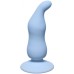 Анальная втулка для стимуляции простаты Waved Anal Plug Blue - фото 1