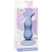 Анальная втулка для стимуляции простаты Waved Anal Plug Blue - фото 2