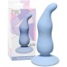 Анальная втулка для стимуляции простаты Waved Anal Plug Blue - фото