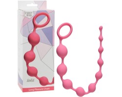Длинная анальная цепочка Long Pleasure Chain Pink