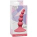Анальная елочка на присоске First Time Ribbed Plug Pink - фото 2
